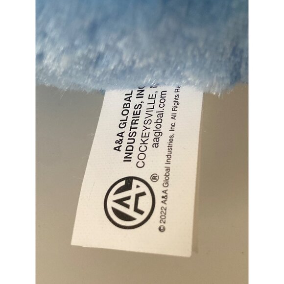 World Plush Inc Elephant Green Ears Feet Blue White Clouds Claw Machine Prize - Picture 9 of 9